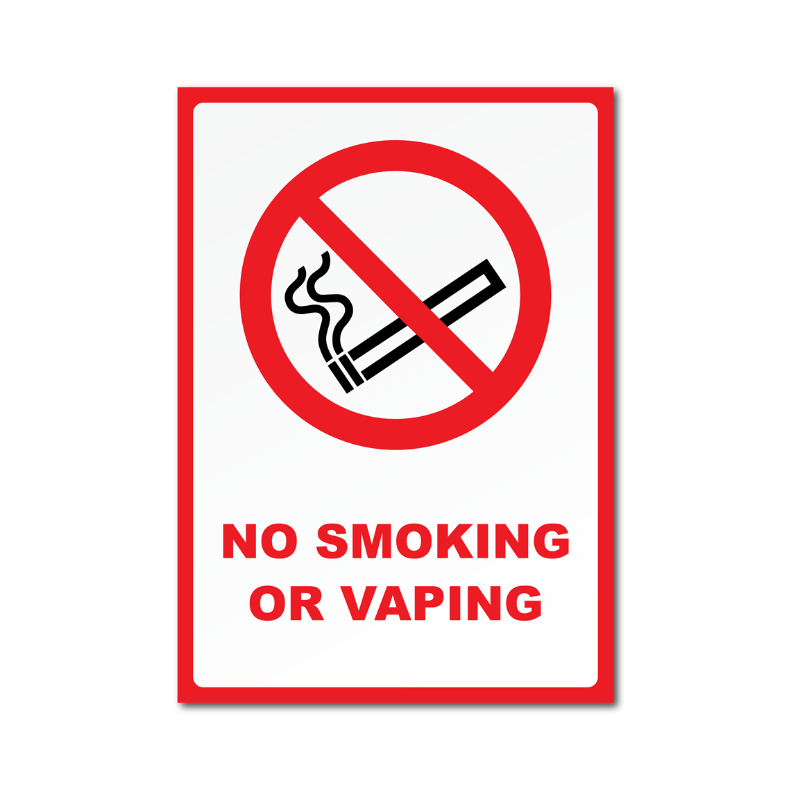 Show details for No Smoking or Vaping Sign