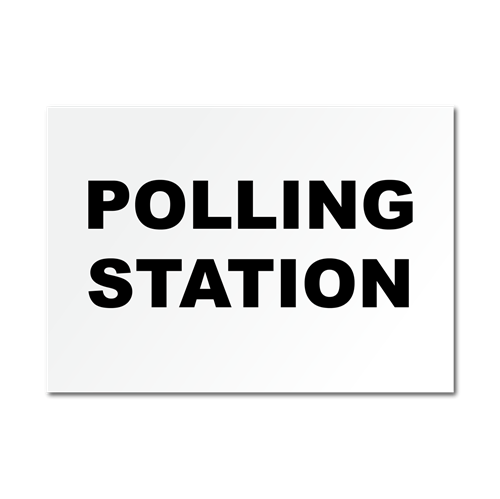 Show details for Polling Station Sign
